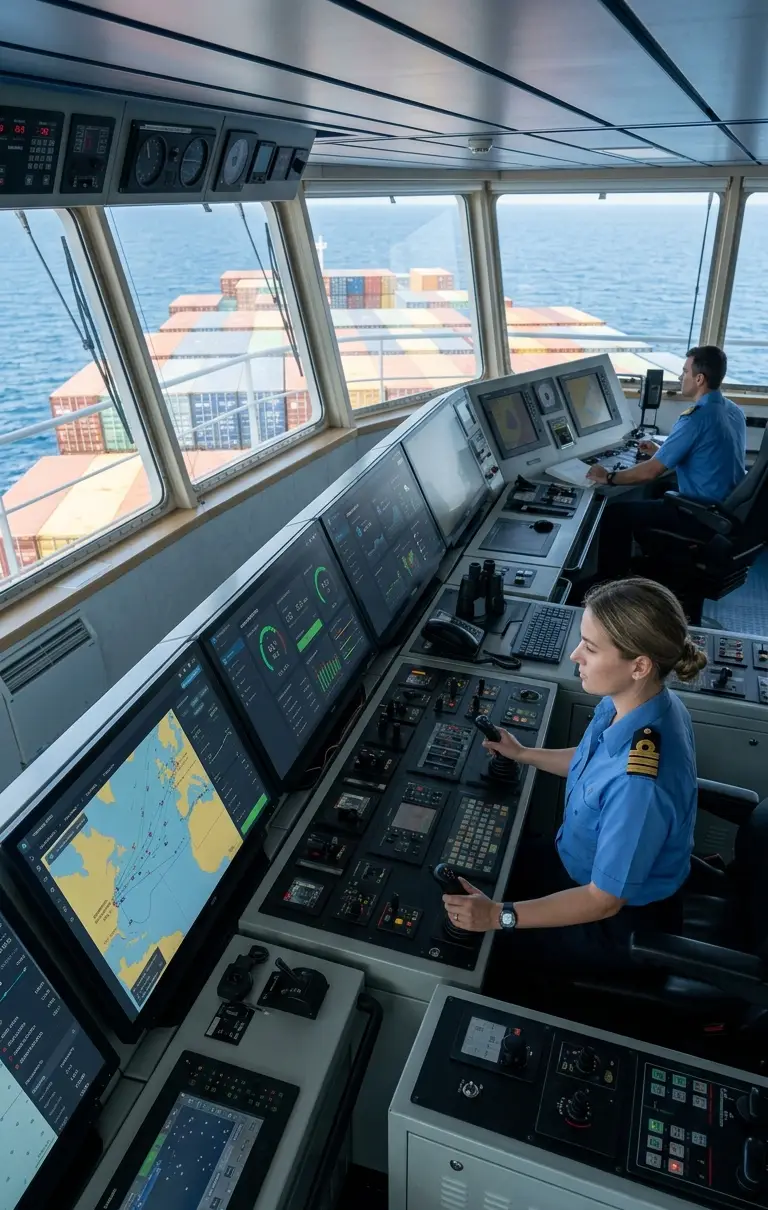 Vessel navigation and engine instruments